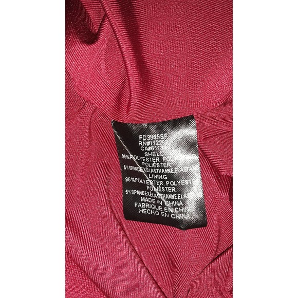 Adelyn Rae Sz S Burgundy Red Cutout Cage Dress - Picture 8 of 8